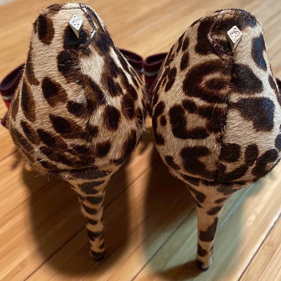 Stunning Sam Edelman Cow Hair Leopard Print Limited Addition Couture Pump - Picture 4 of 8